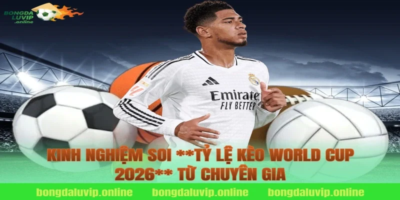 Kinh nghiệm soi **tỷ lệ kèo world cup 2026** từ chuyên gia
